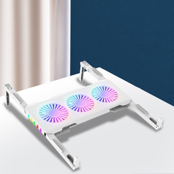 Portable Slim Smart Laptop Cooling Pad USB 3 Fans Gaming Laptop Cooler Fan For 17 Inch Cooler Plug Play For Notebook PC Laptop - Image 4