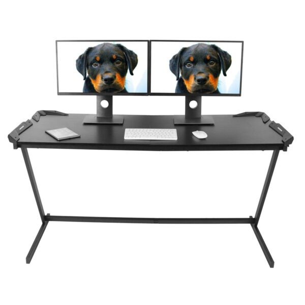 Z Shaped Large Computer Table PC Gaming Desk with RGB LED Light Home Furniture Gaming Supplies - Image 6