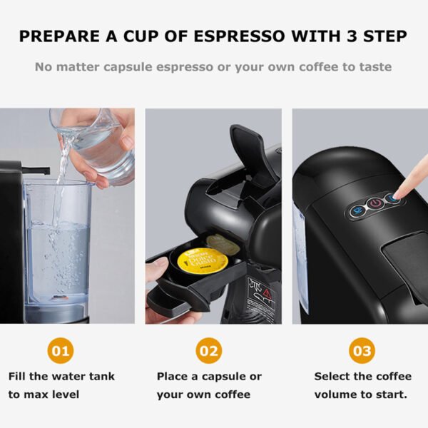 Multifunctional Italian Capsule Coffee Machine - Image 7