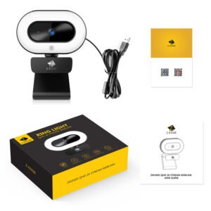 Z-EDGE ZW560S QHD 2K Stream Webcam Auto Focus Web Camera For PC-Desktop-Laptop