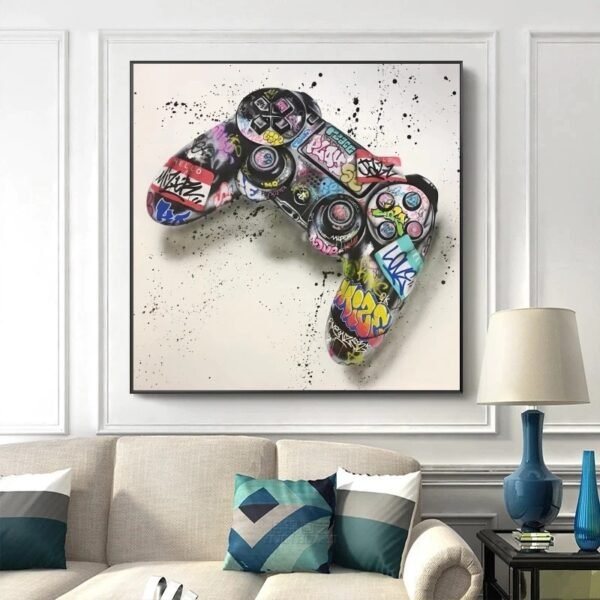 Hot Sale In Foreign Trade Graffiti Game Handle Game Hanging Painting Wall Mural Hd Inkjet Painting Core - Image 5