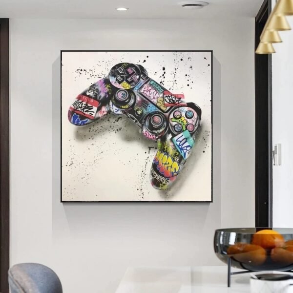 Hot Sale In Foreign Trade Graffiti Game Handle Game Hanging Painting Wall Mural Hd Inkjet Painting Core - Image 4