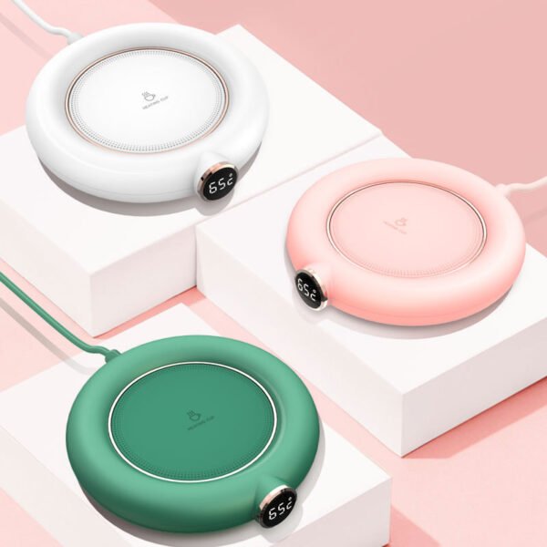 Cup Warmer Pad USB Charge Home Office 3 Temperatures Adjustable Heat Plate LED Display Electric Heater Mug Pad Winter Desktop Gadgets - Image 6