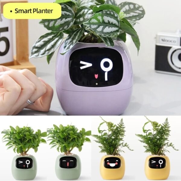 Ivy Smart Planter Endless Fun Over 49 Rich Expressions 7 Smart Sensors And AI Chips Make Raising Plants Easy And Fun