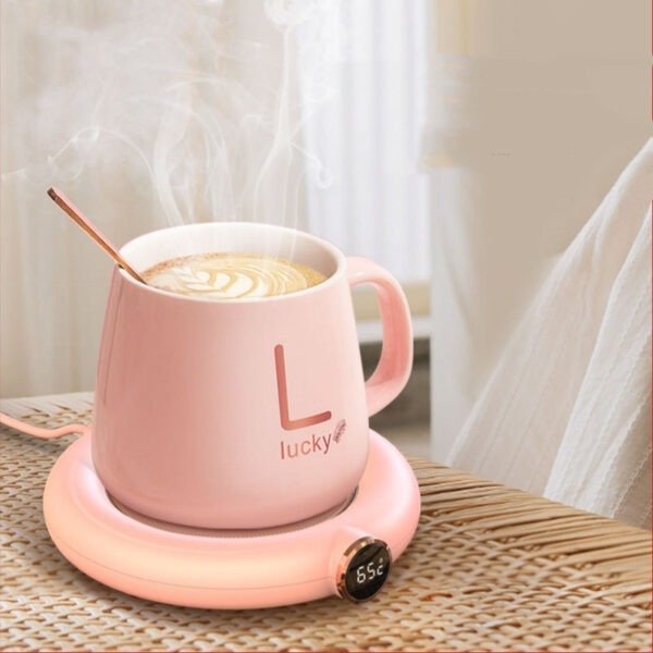 Cup Warmer Pad USB Charge Home Office 3 Temperatures Adjustable Heat Plate LED Display Electric Heater Mug Pad Winter Desktop Gadgets - Image 3